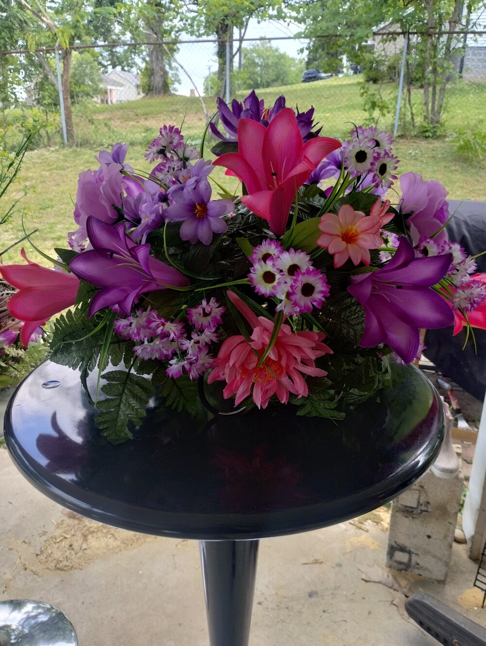 Memorial Saddle Floral Arrangement